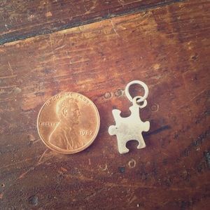 Sterling Silver Puzzle Piece Pendant or Charm